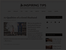 Tablet Screenshot of inspiringtips.com